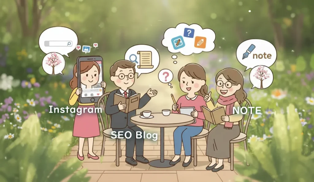 SEO・note・インスタを使い分けて想いを届ける